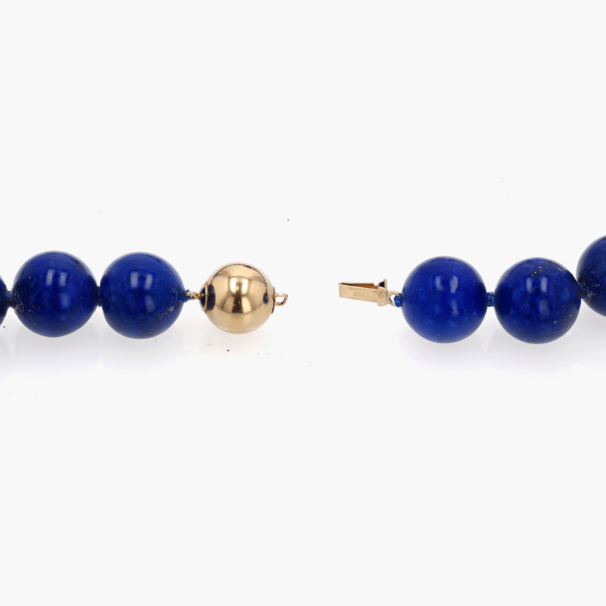Gold and Lapis Lazuli Beaded Necklace