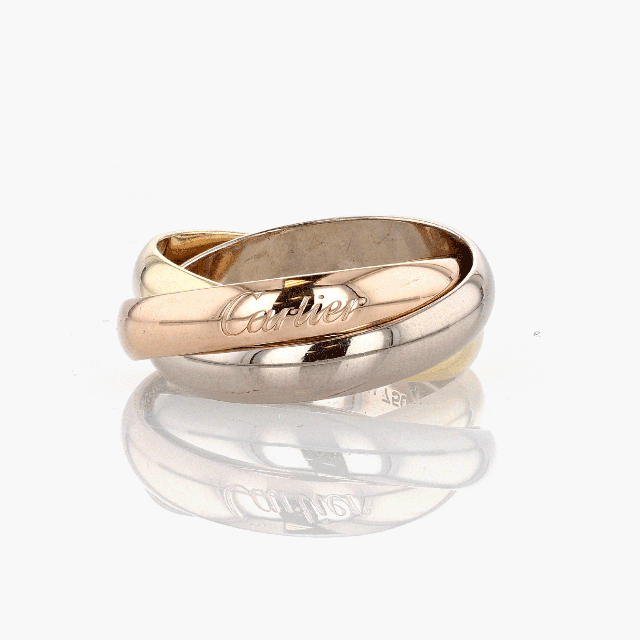 Cartier Trinity Ring in Yellow, White, and Rose Gold