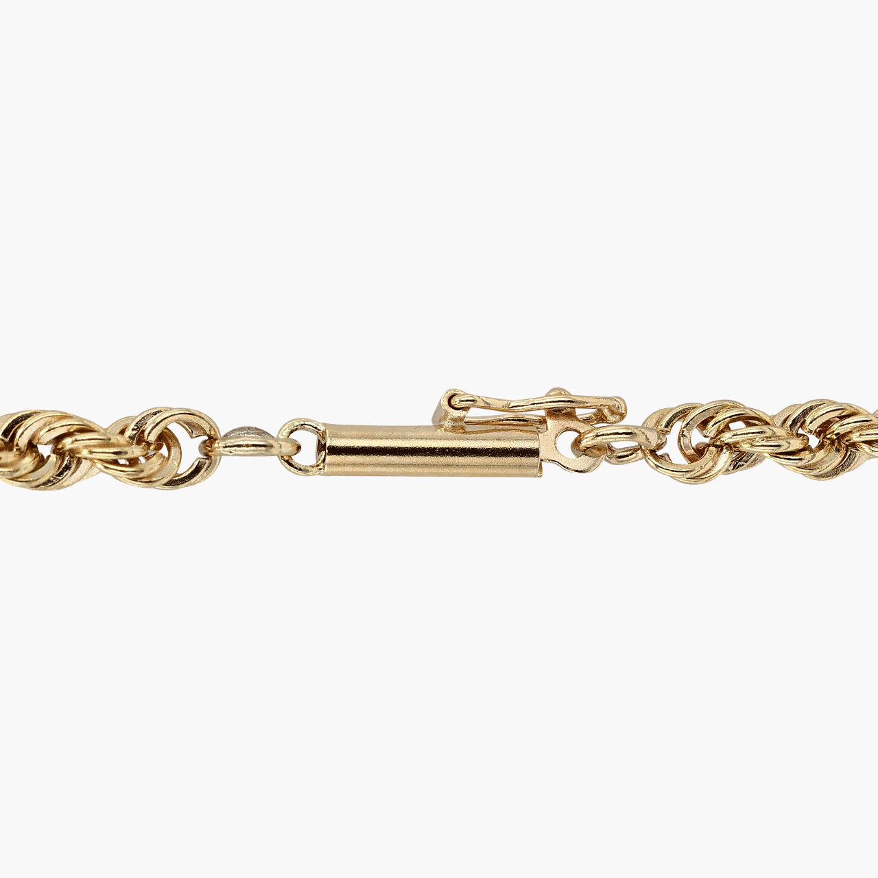 Solid 22 Inch Gold Rope Chain Necklace