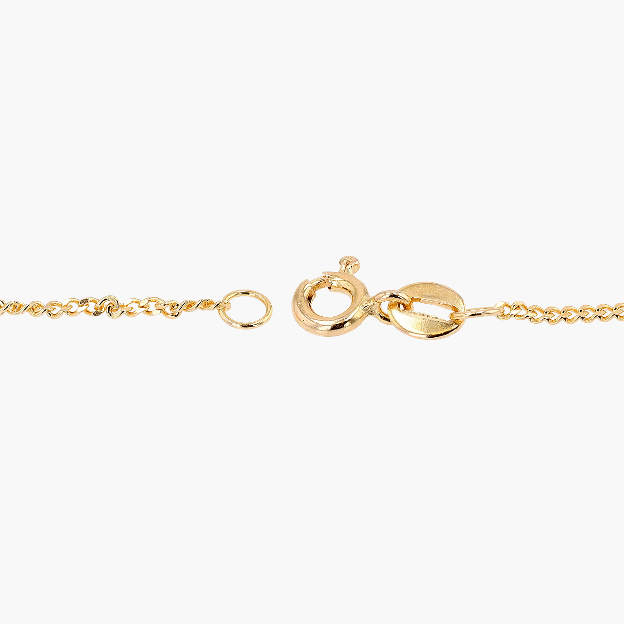 Gold Fine Curb Chain with Infinity Motifs