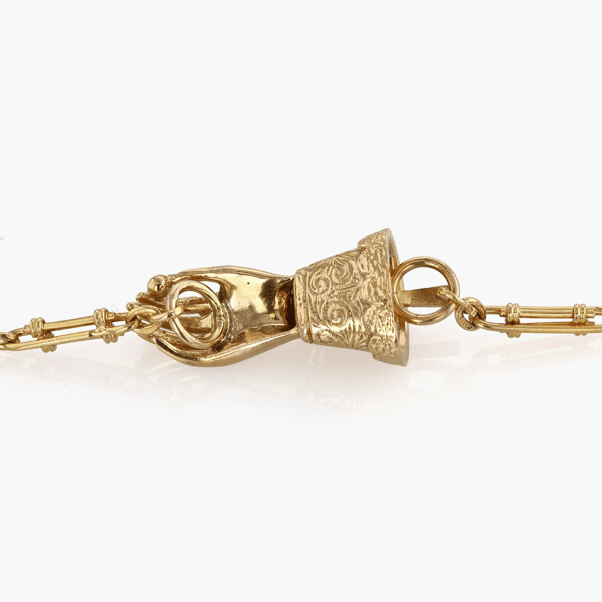 Antique 56 Inch Gold Fancy Link Chain
