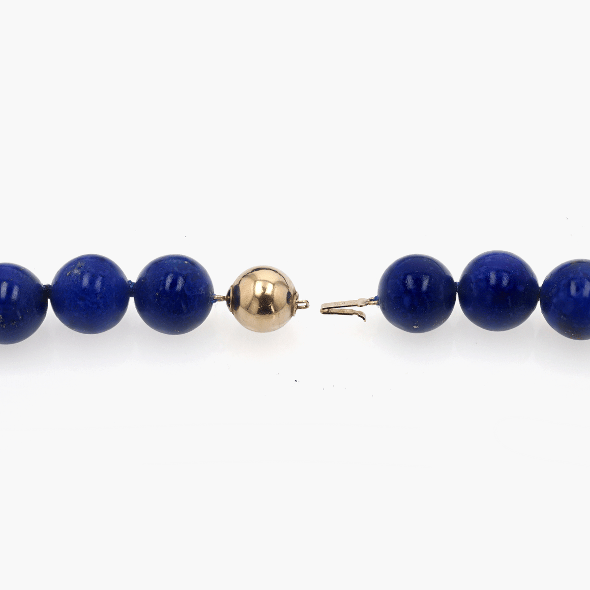 Gold and Lapis Lazuli Beaded Necklace