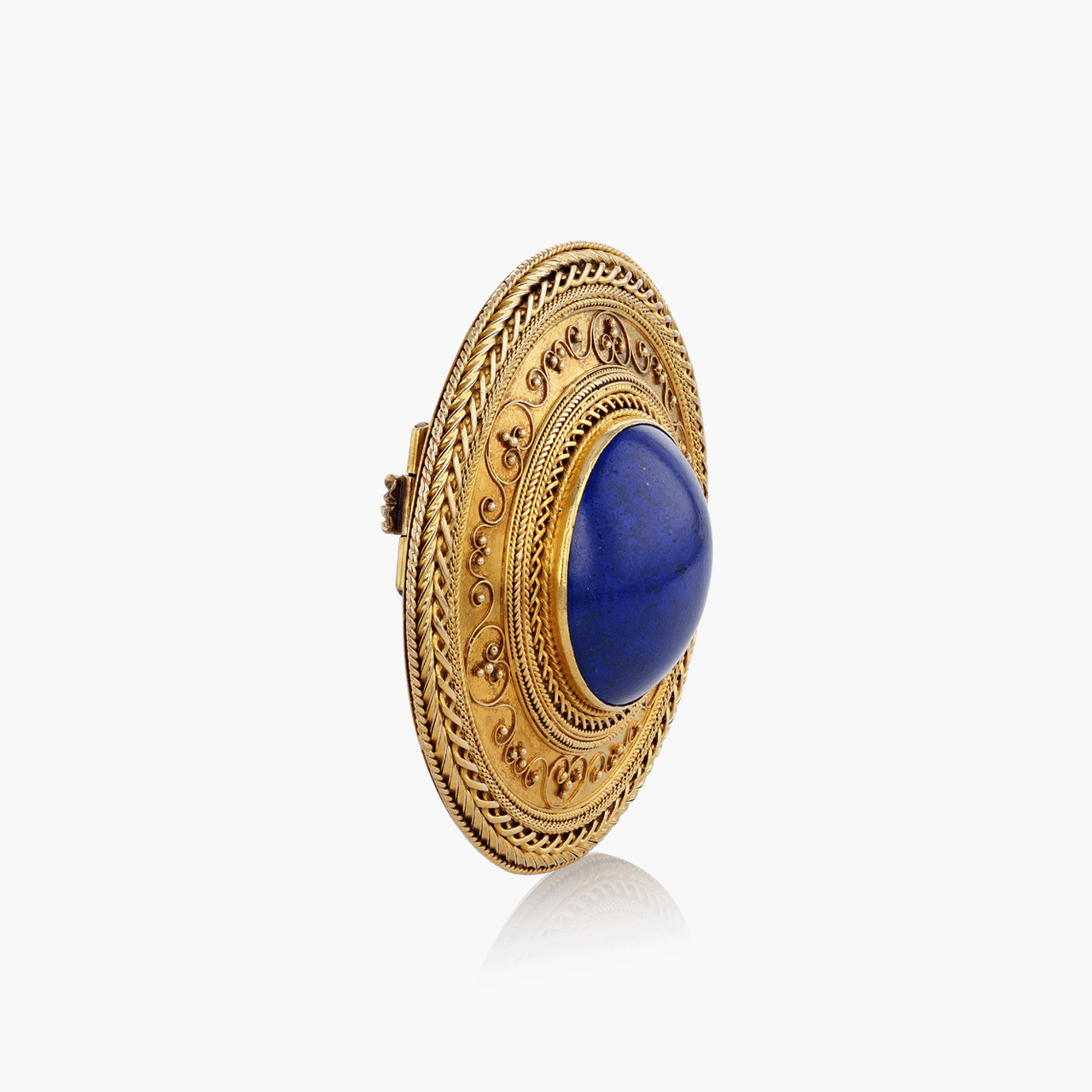Victorian Gold and Lapis Lazuli Brooch