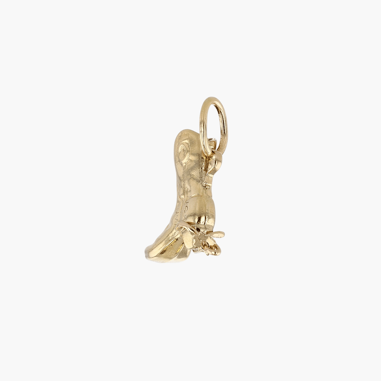 Gold Cowboy Boot Charm