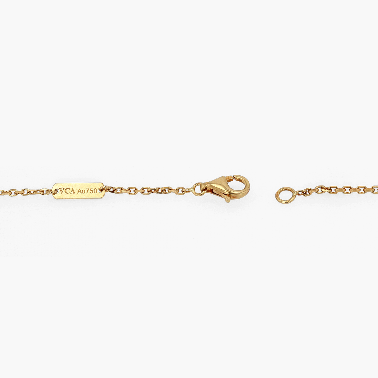 Van Cleef & Arpels Gold Guilloche Alhambra Pendant