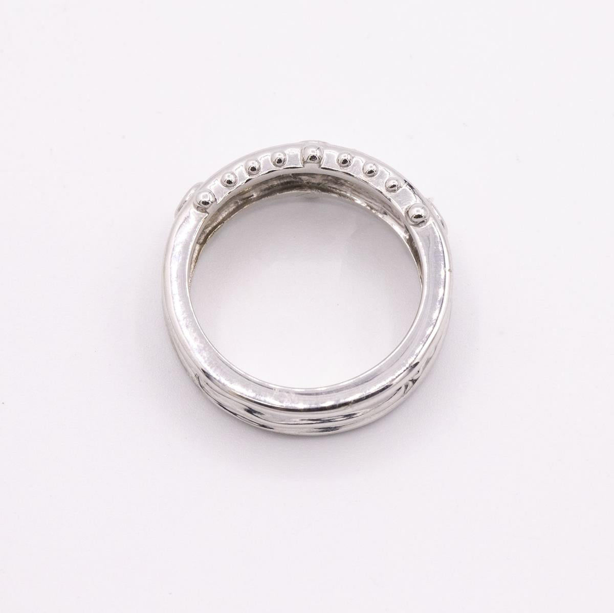 18KT Gold and Diamond Milgrain Band