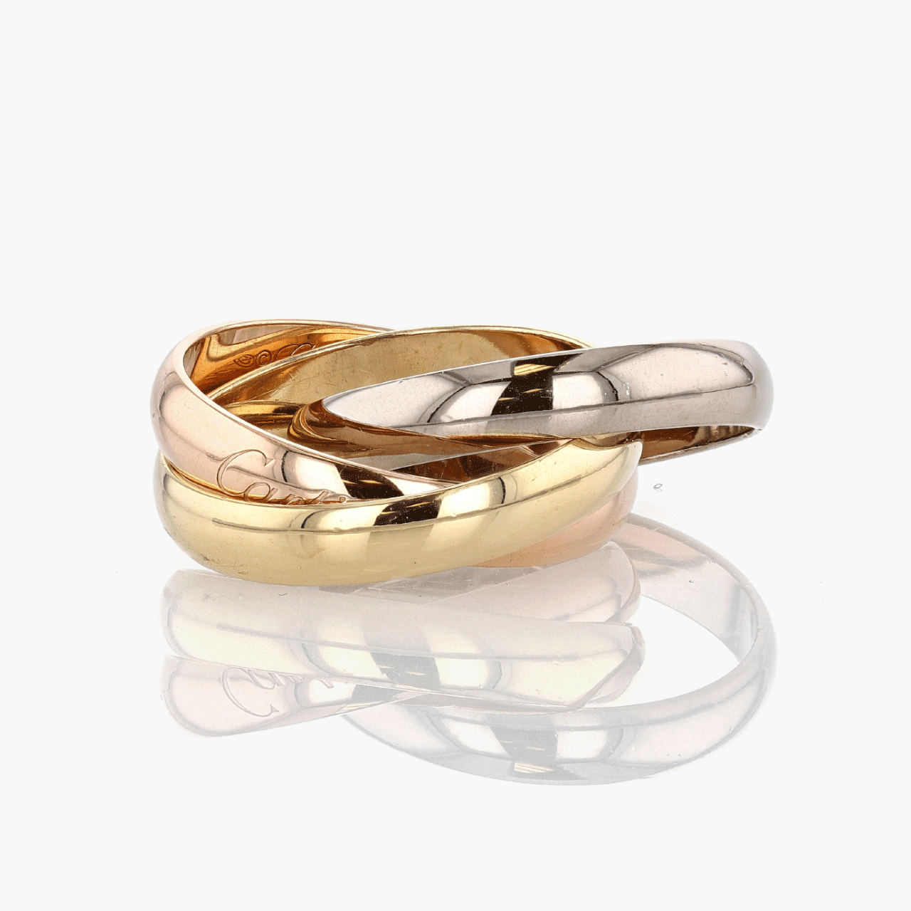Cartier Trinity Ring in Yellow, White, and Rose Gold