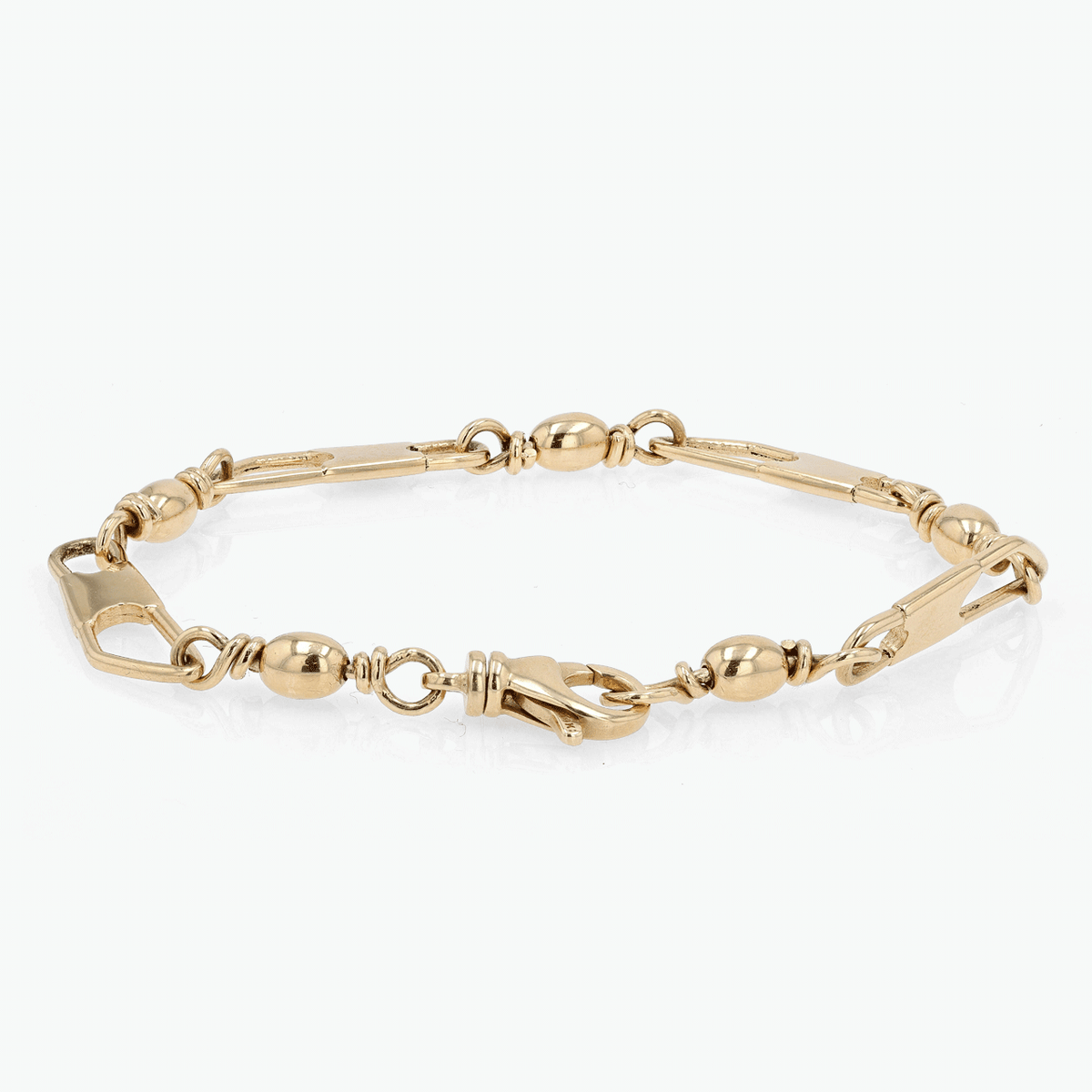 Gold Fishing Motif Bracelet