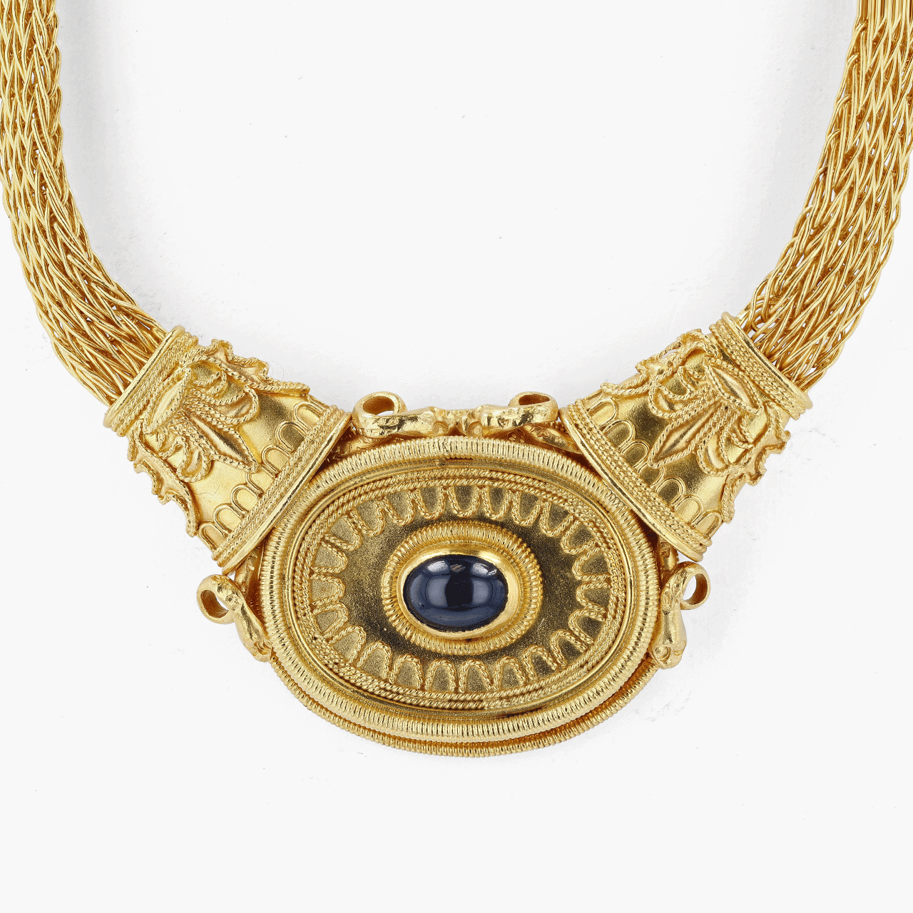 22 Karat Gold Etruscan Revival Necklace From The Metropolitan Museum of Art