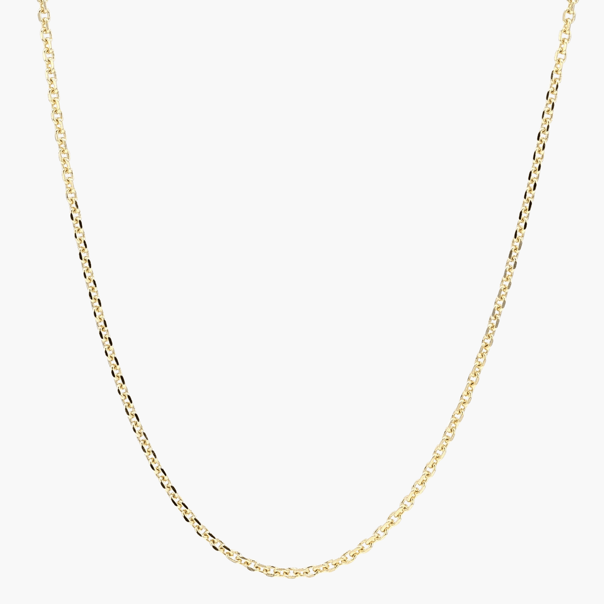 Gold 22 Inch Cable Chain Necklace