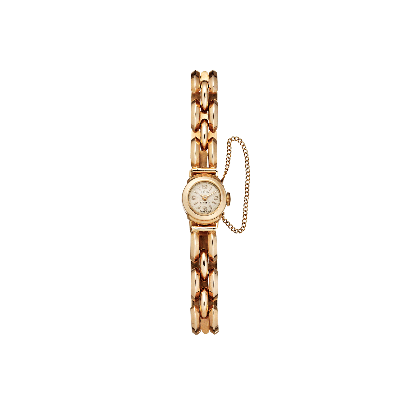 18k Rose Gold Olma Watch Circa 1930-1940's