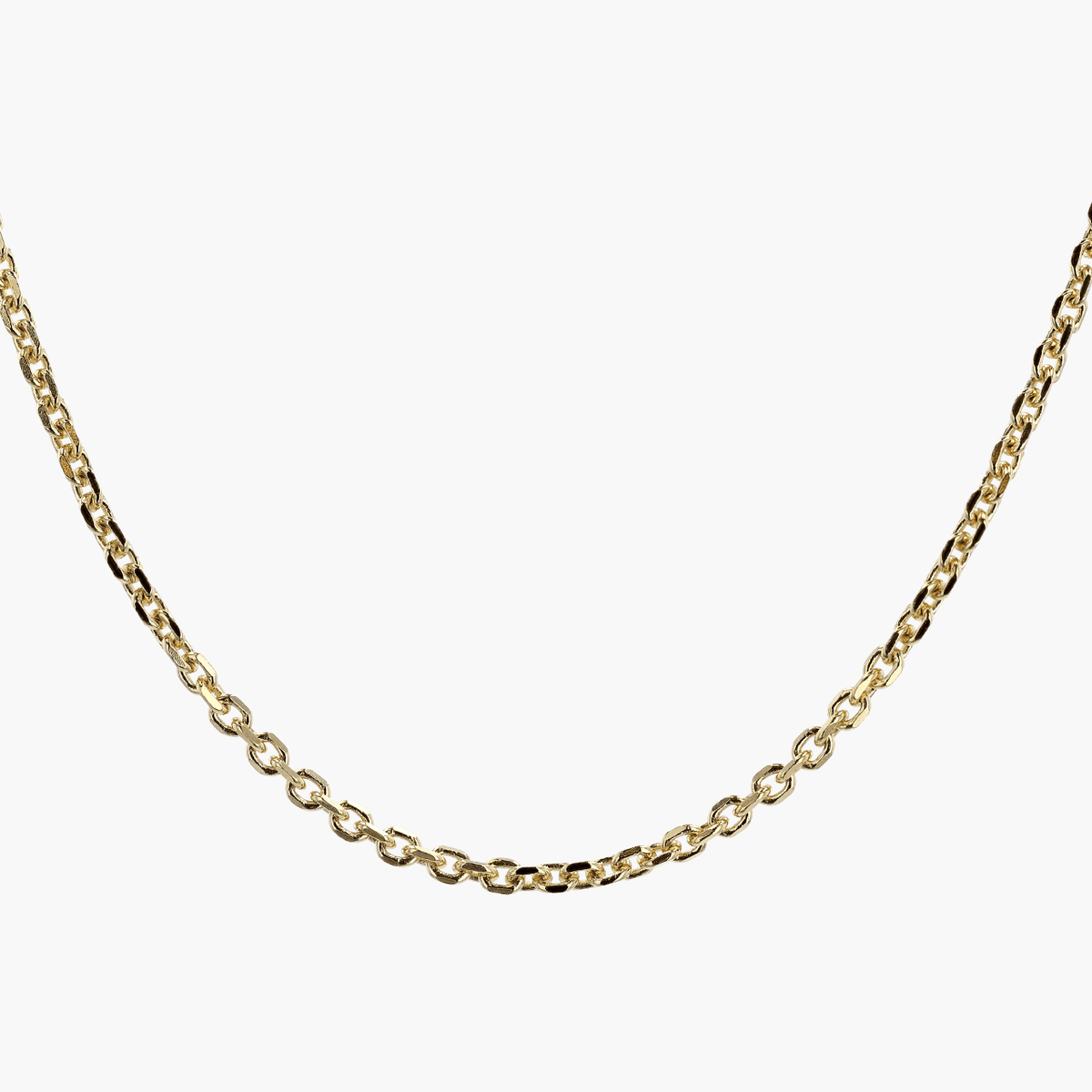Gold 22 Inch Cable Chain Necklace