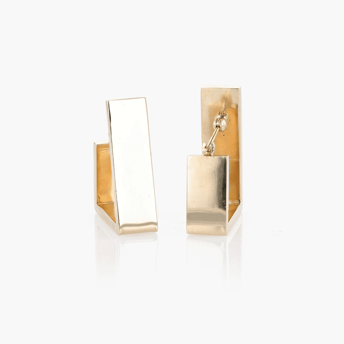 Gold Angular Earrings