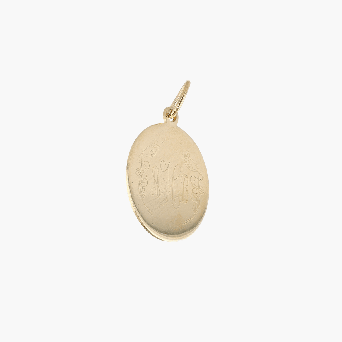 Gold Round Disc Charm