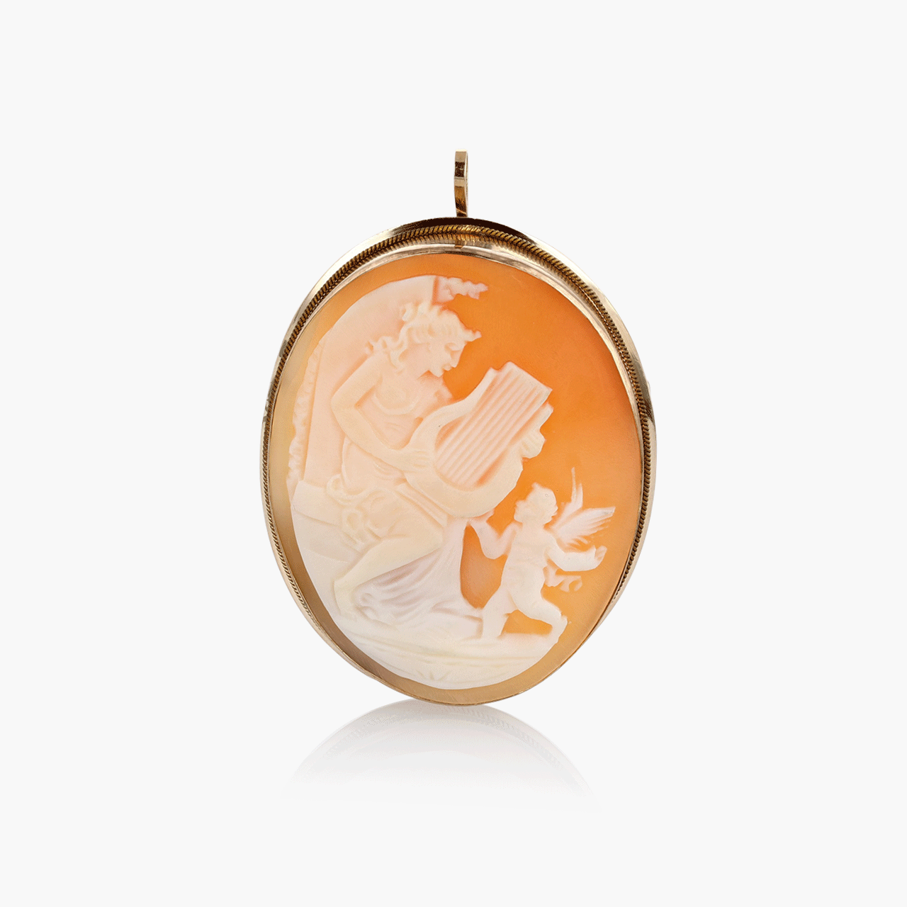 Vintage Gold and Shell Cameo