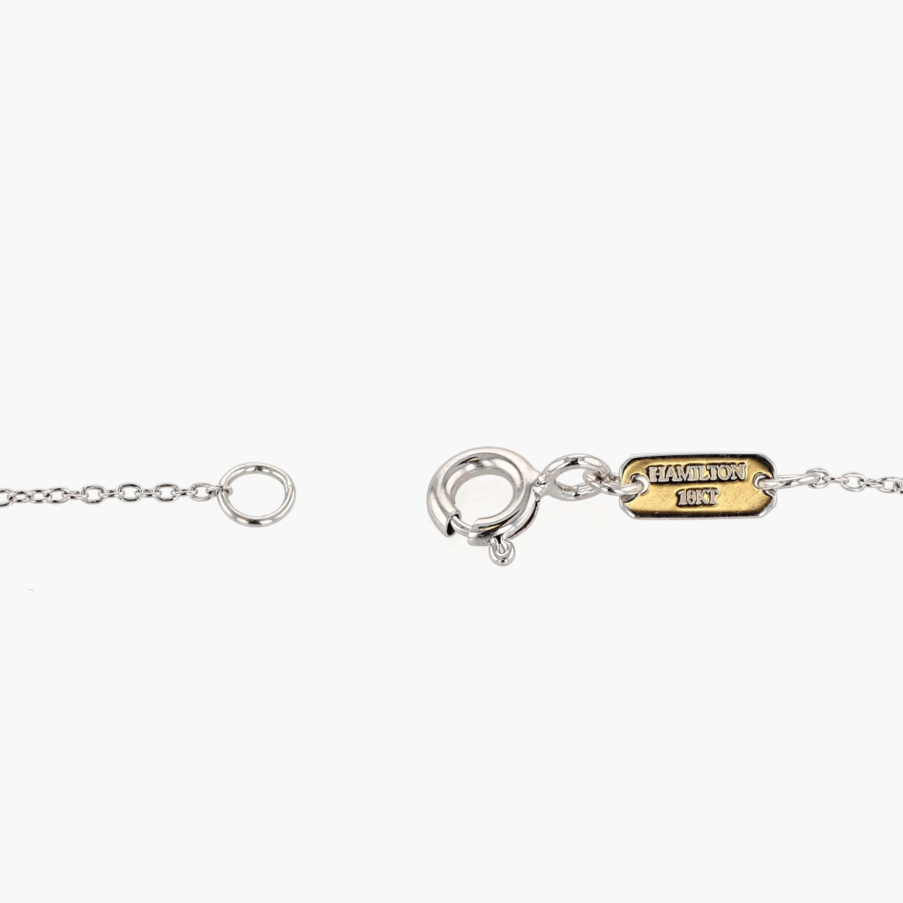 White Gold and Bezel Set Diamond Pendant
