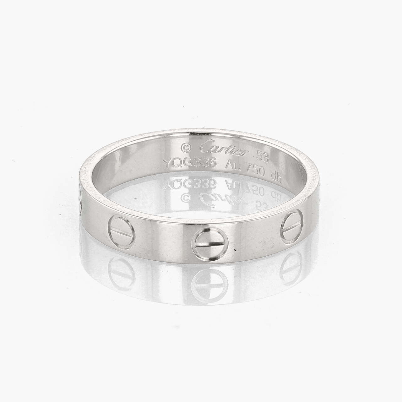 Cartier White Gold Love Wedding Band