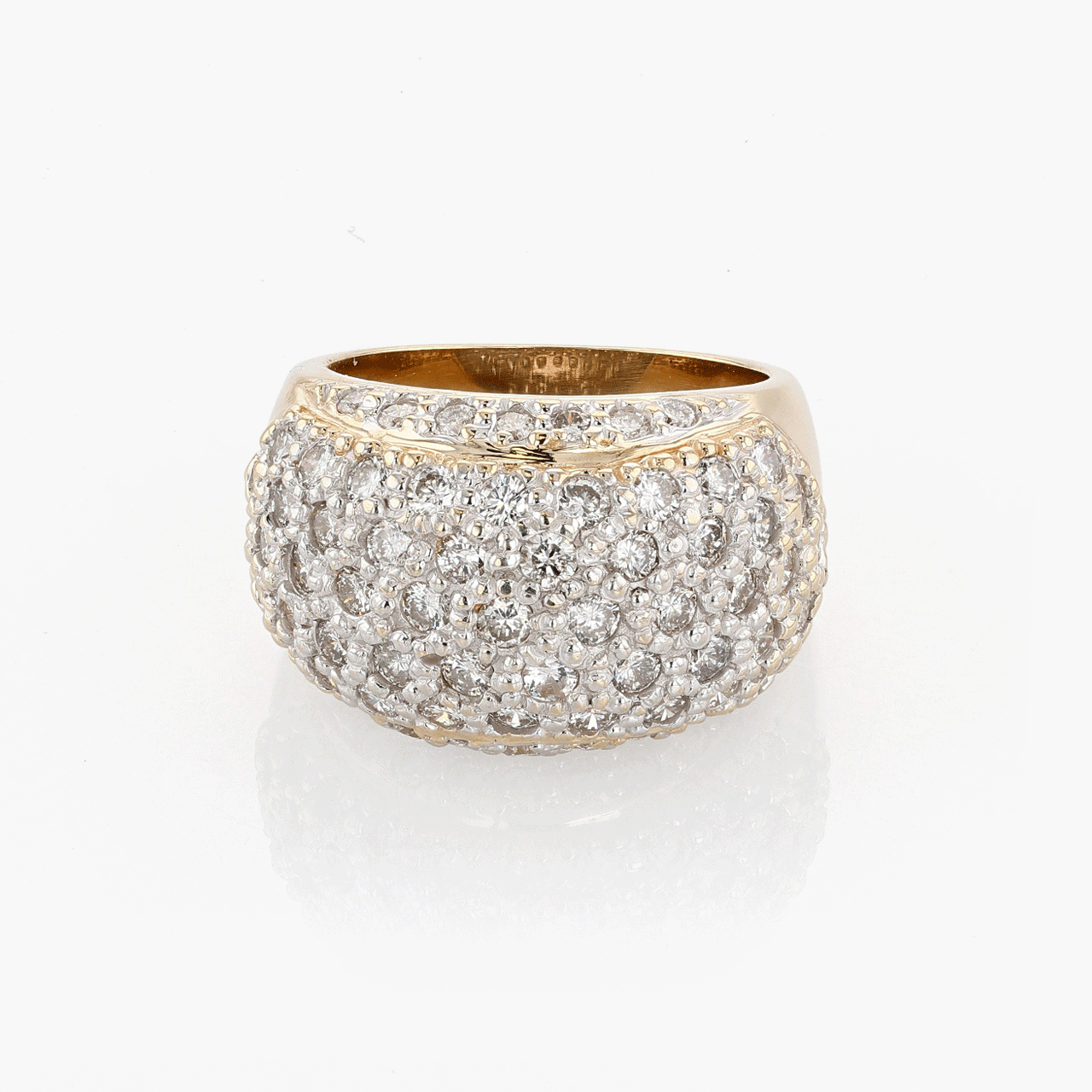 Gold, White Gold, and Diamond Ring