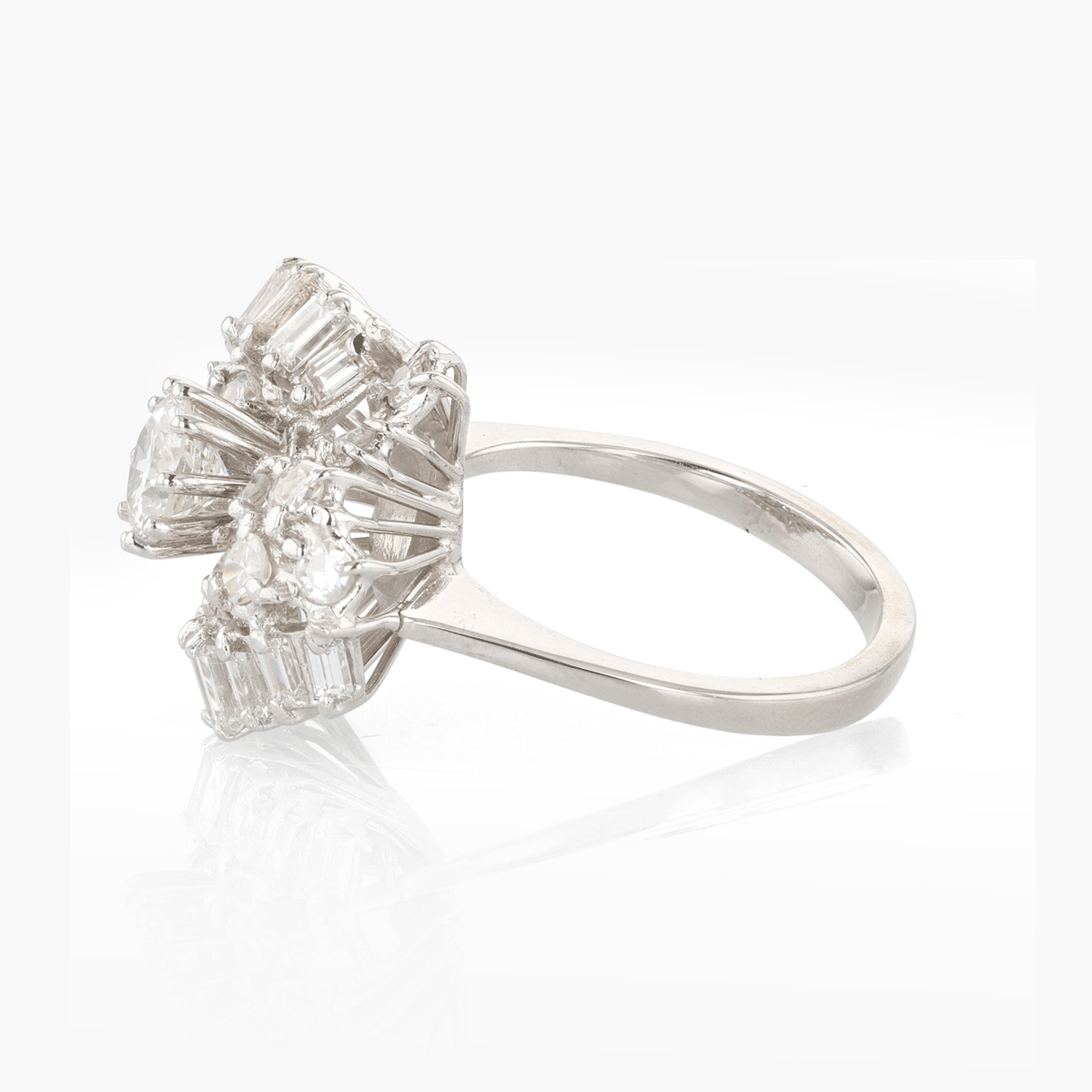 Vintage White Gold and Diamond Ring