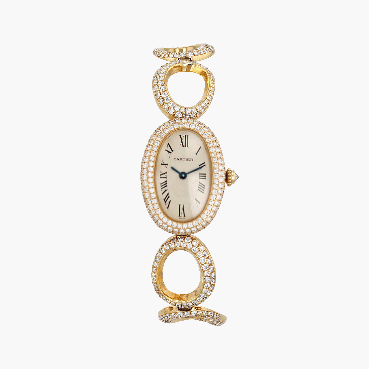 Cartier Gold and Diamond Baignoire Quartz Movement