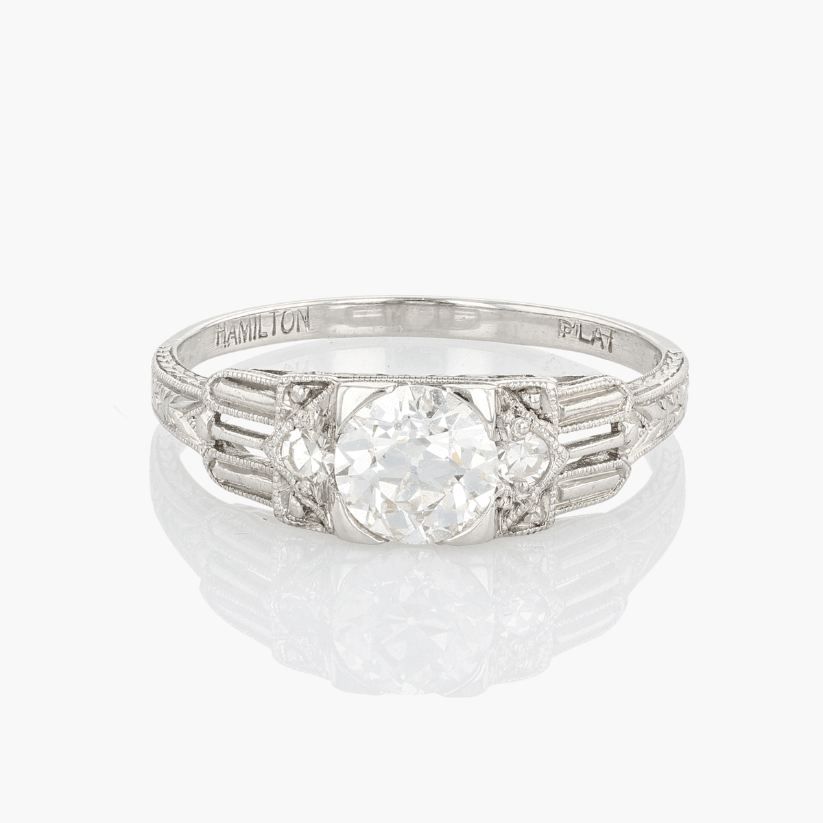 Art Deco Platinum Diamond Ring