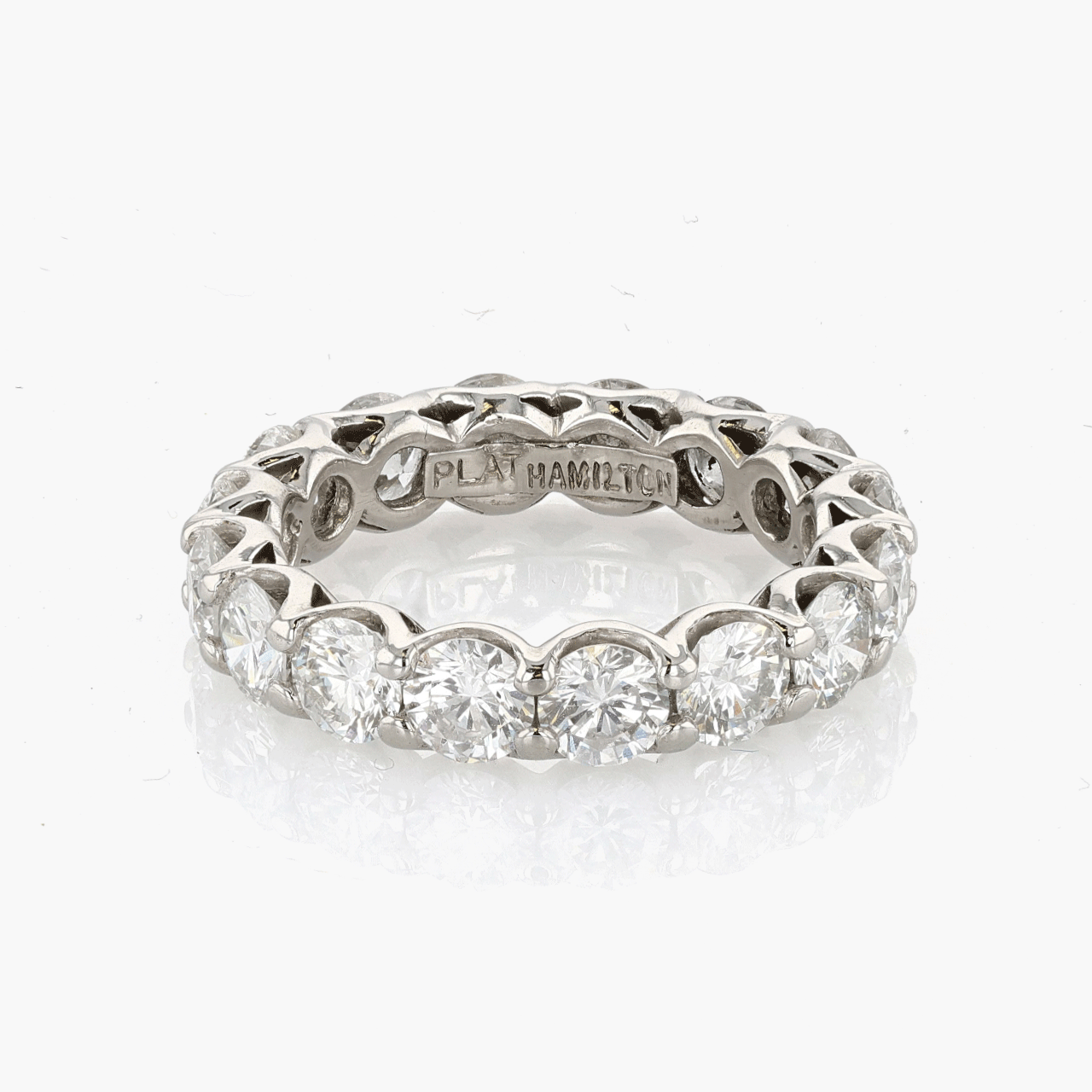 Platinum and Diamond Eternity Band