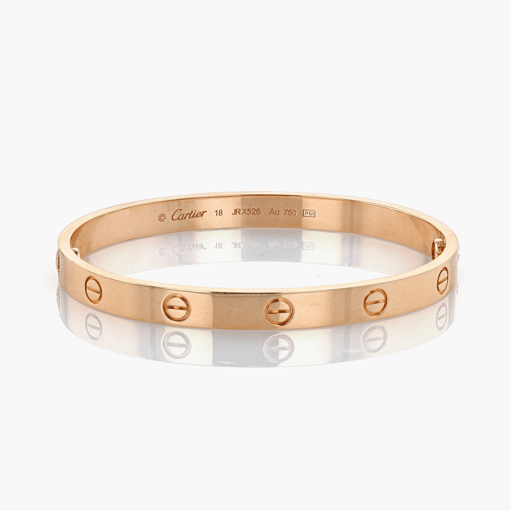 Cartier カルティエ LOVE ブレスレット ピンクゴールド Rose Gold Cartier Love Bracelet