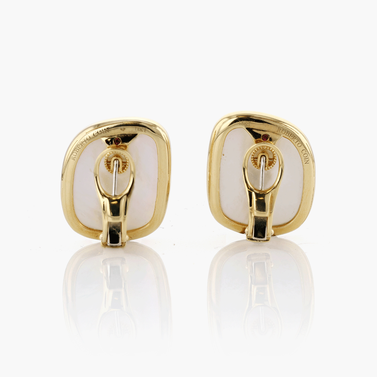 Roberto Coin 18KT Gold Mother of Pearl Earrings