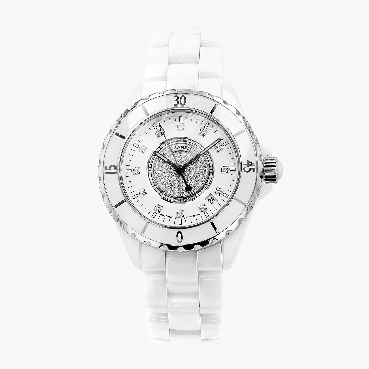 Chanel Ceramic J12 With Diamond Dial