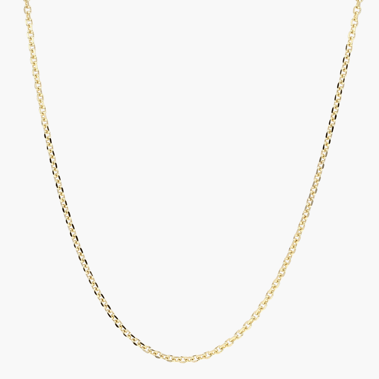 Gold 22 Inch Cable Chain Necklace