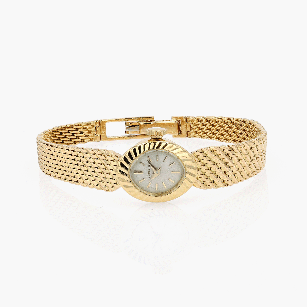 Vintage 18k Gold Gubelin Retro Ladies Watch