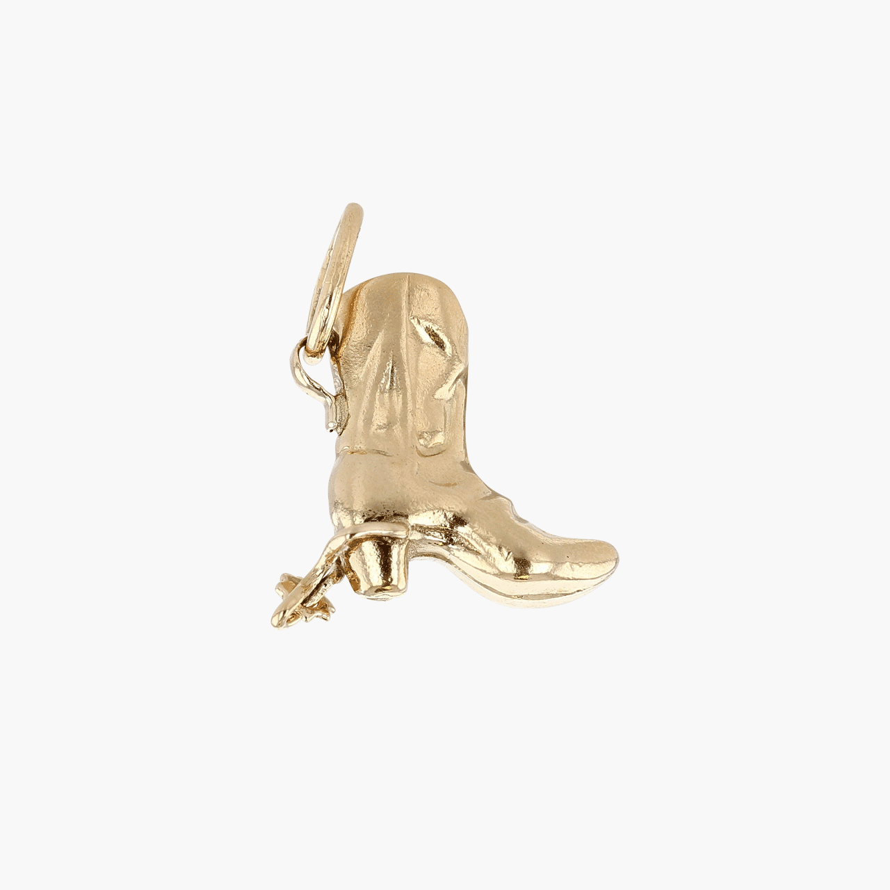 Gold Cowboy Boot Charm