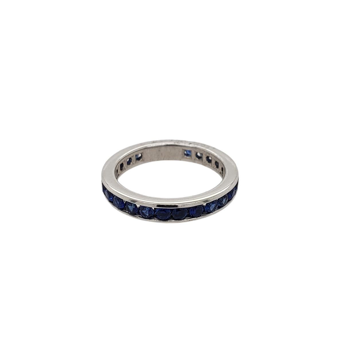 Tiffany & Co. Platinum Sapphire Band