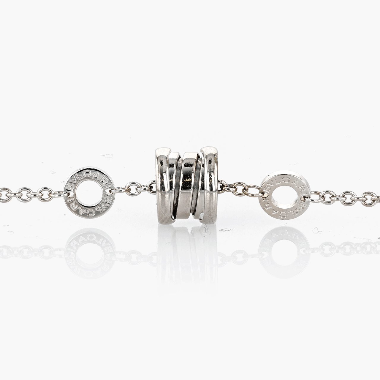 Vintage 18k White Gold Bulgari B-Zero Mini Bracelet