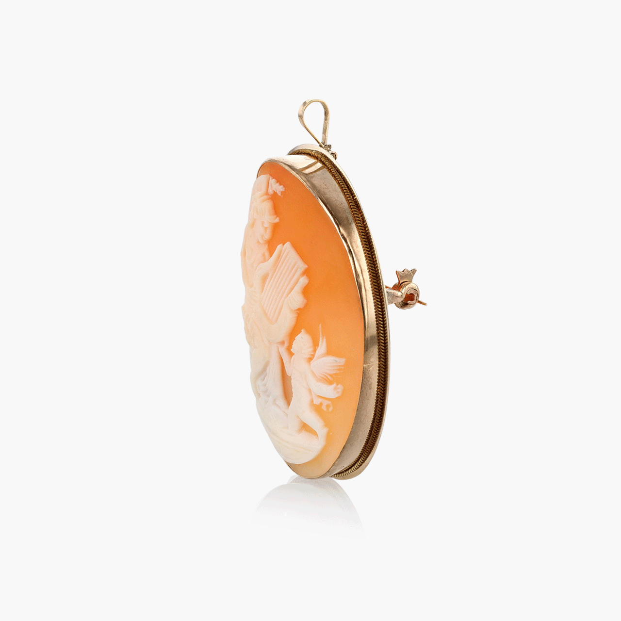 Vintage Gold and Shell Cameo