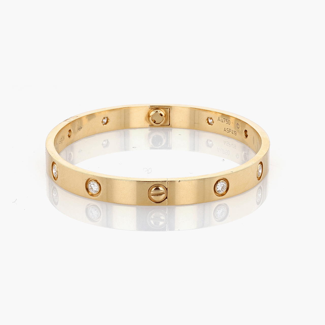 Cartier Gold and Diamond Love Bracelet