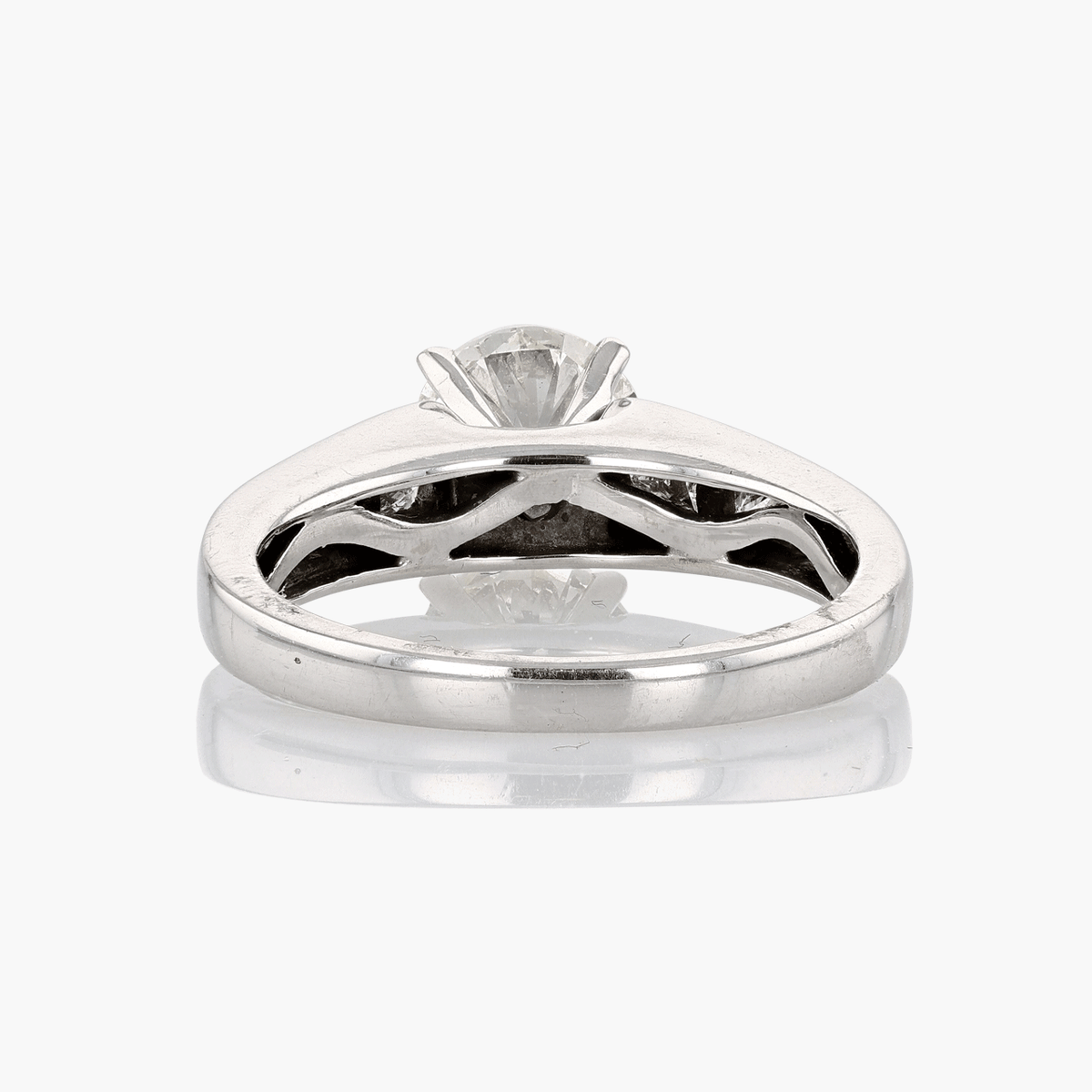 Vintage 14K white gold bridal set
