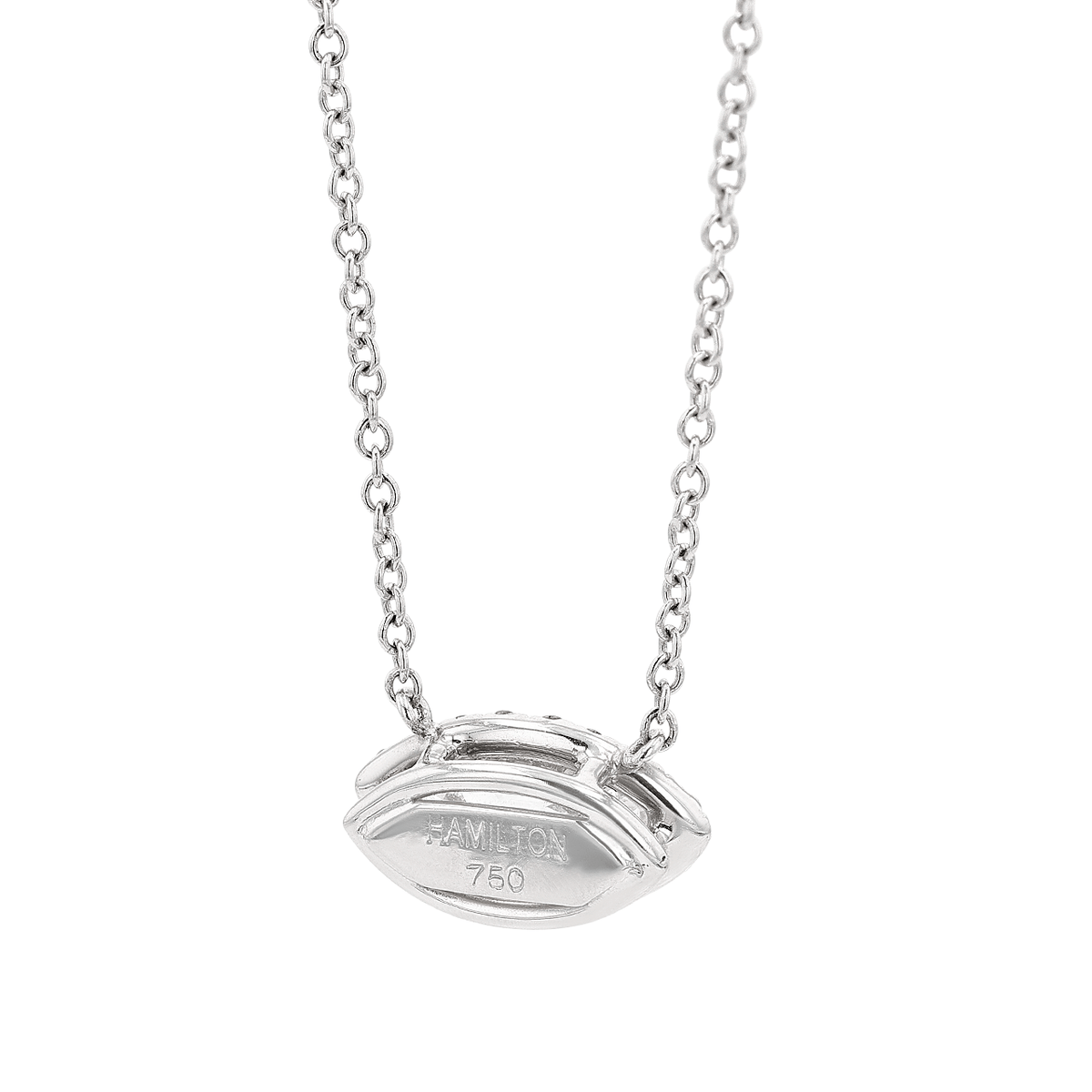 White Gold, Marquise Diamond, and Diamond Pendant Necklace
