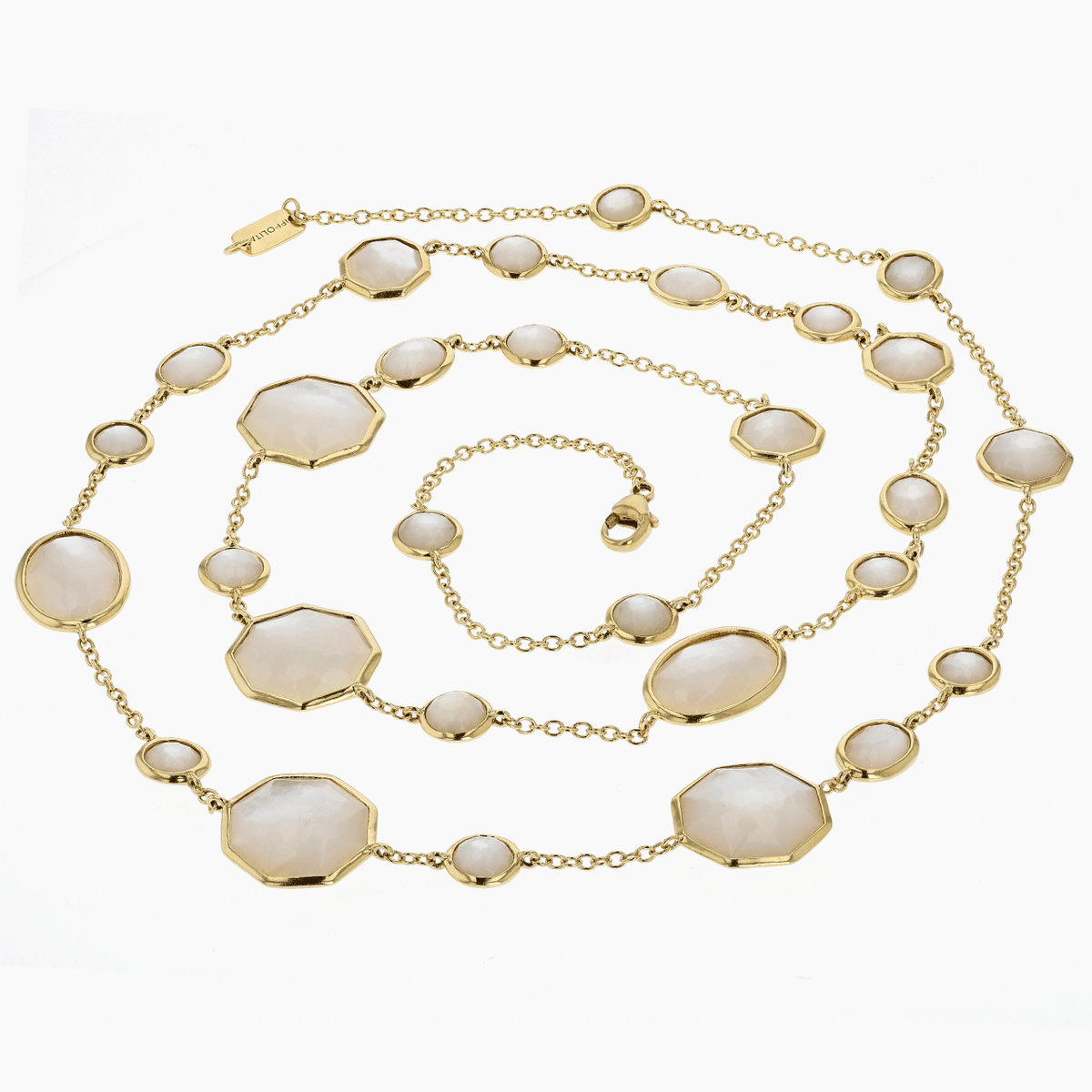 Ippolita Gold and Mother of Pearl Station Necklace