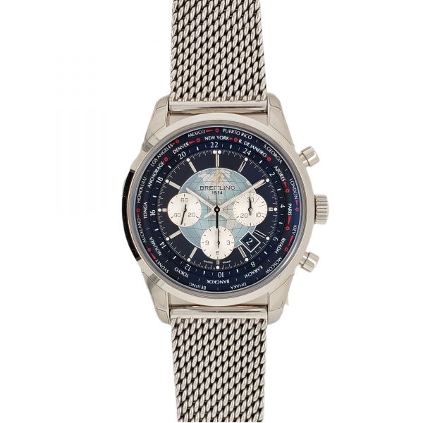 STAINLESS STEEL BREITLING TRANSOCEAN CHRONOGRAPH