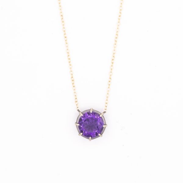  GEMMA COLLECTION AMETHYST PENDANT NECKLACE